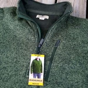 Woolrich Green Fleece Pullover Size M NWT